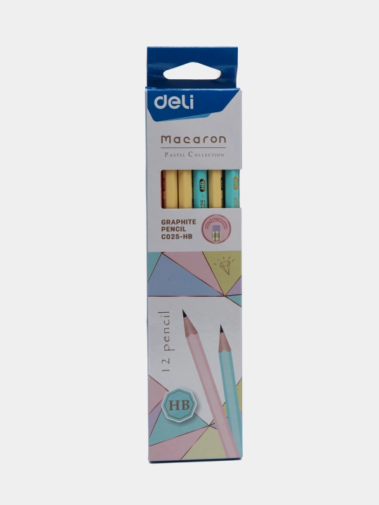 Qalam o'chirg'ich bilan Deli C025-HB 12 donadan - 