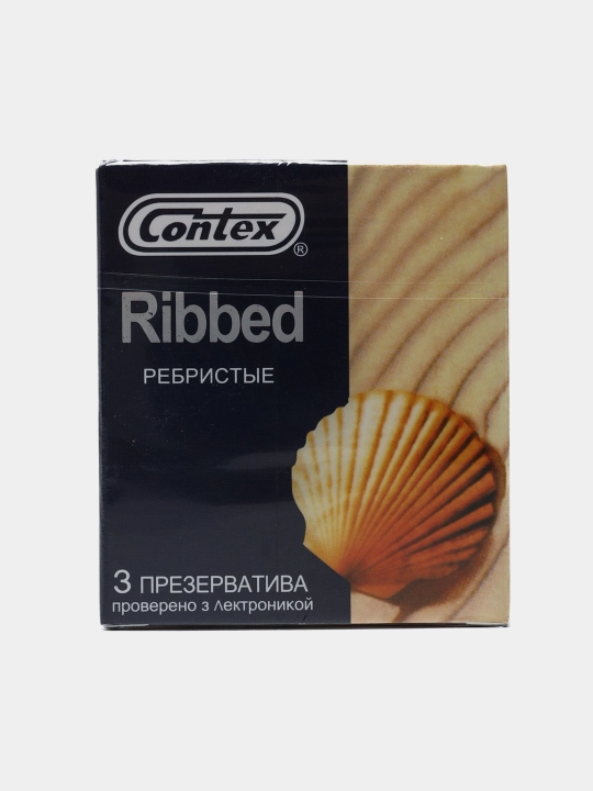 Презервативы Contex Ribbed, 3 шт