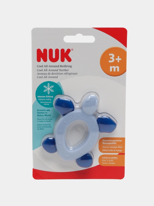 Milk uchun tishlagich NUK Toshbaqa, sovutuvchi, 3 oydan - 
