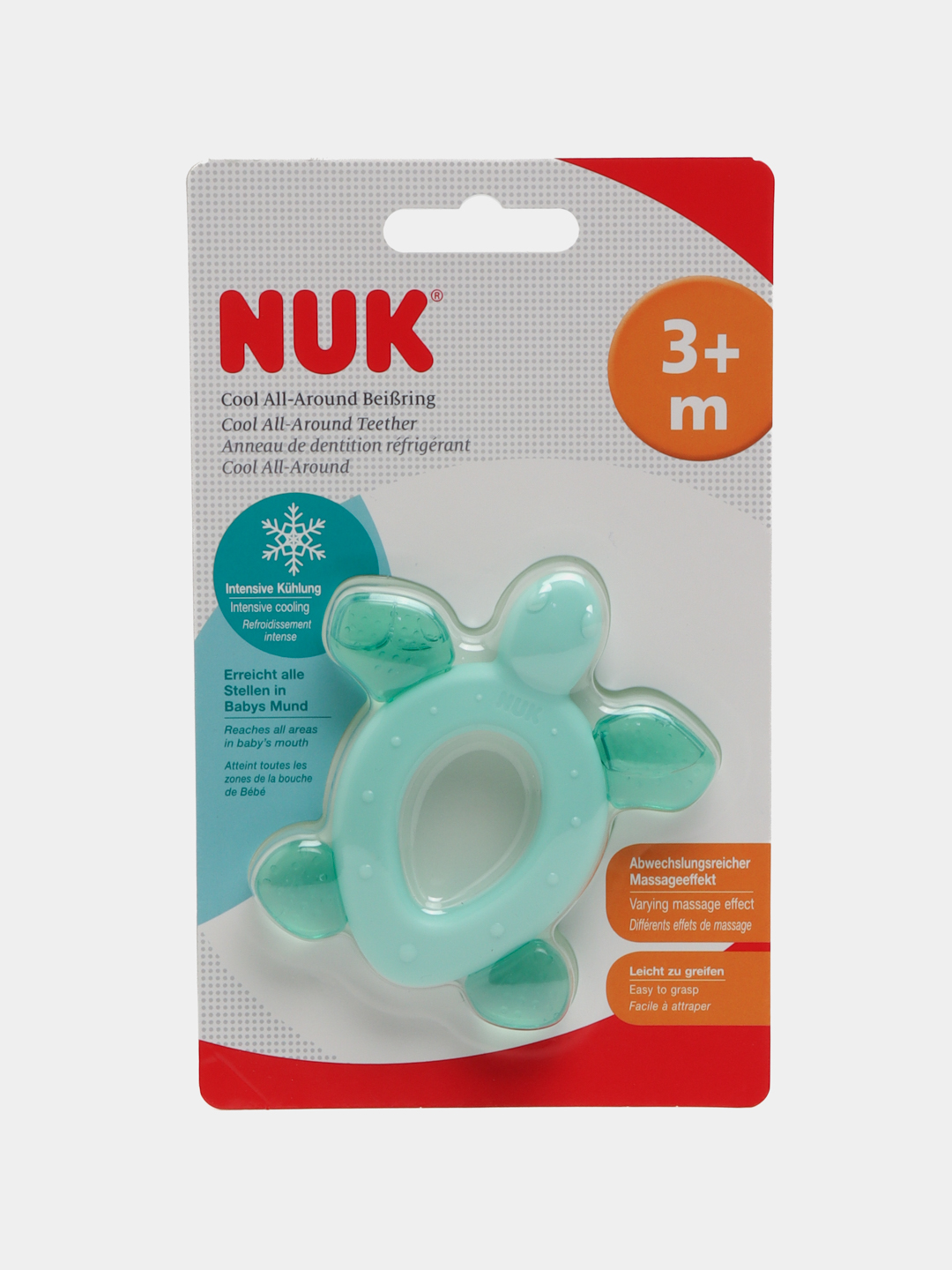 Milk uchun tishlagich NUK Toshbaqa, sovutuvchi, 3 oydan - 