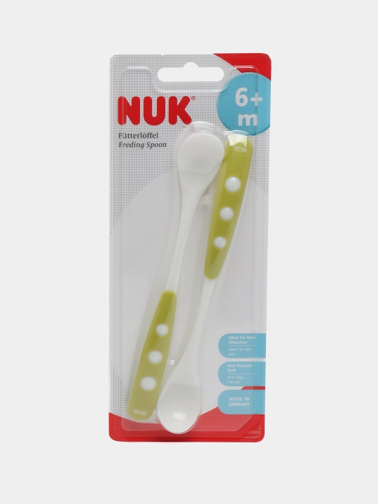 Ложка для кормления NUK от 6 месяцев, 2 шт, 3 цвета - 