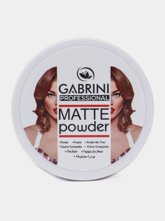 Пудра для лица Gabrini Matte Powder водостойкая, матирующая