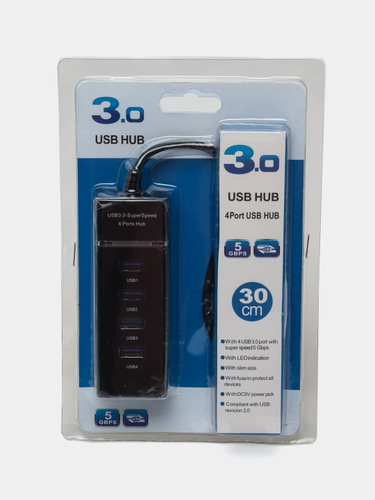 Hub USB 3.0 Hub 4*1, portativ hub