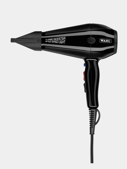 Professional soch quritgich Wahl TurboBooster 3400 Ergolight, turmalin ionizatsiyasi bilan