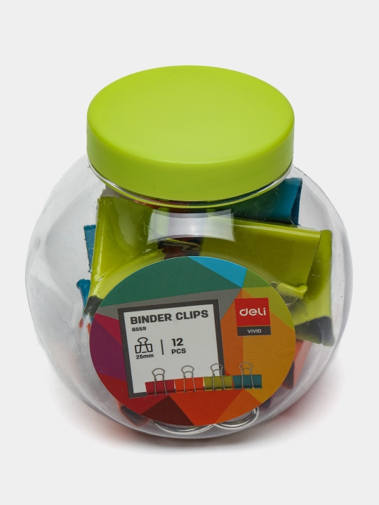 Зажим для бумаг Deli 8559, 25 мм - 