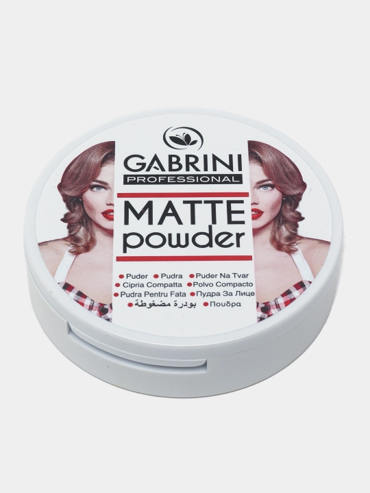 Пудра для лица Gabrini Matte Powder водостойкая, матирующая