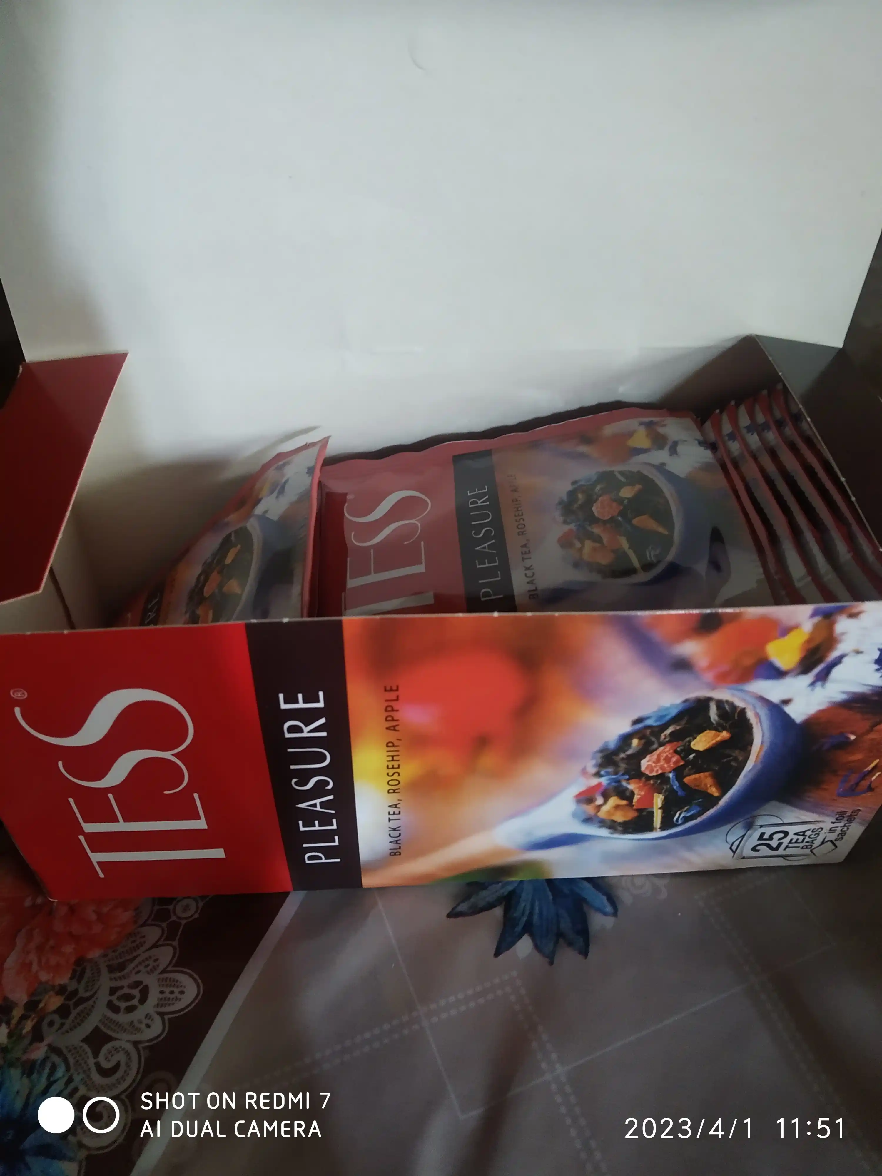 Чёрный чай Tess Pleasure, 1.5 г * 25 штук