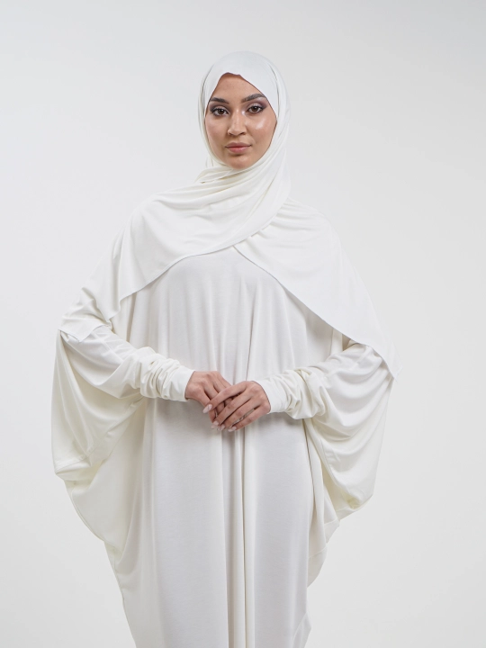 Ayollar ko'ylagi Abaya Muslima, trikotajdan