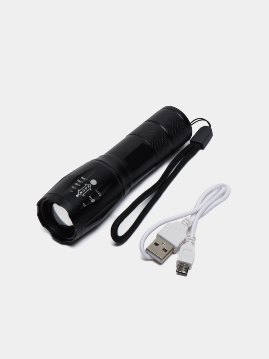 Фонарик POWER STYLE , аккумуляторный USB фонарь, светодиодный