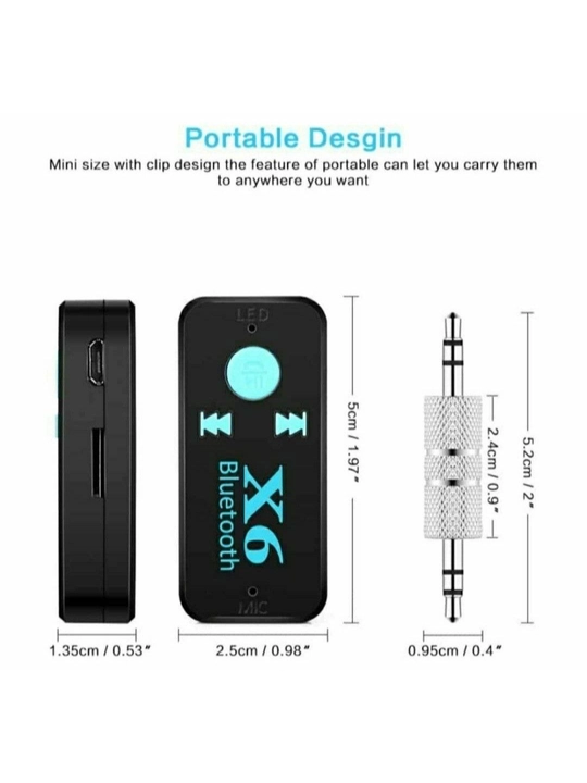 Bluetooth адаптер для автомобиля Aux Bluetooth X6