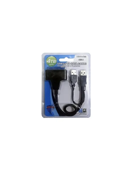 Adapter kabeli HDD SATA USB 3.0 uchun 3.0 yordamchi quvvatga ega, ikkita USB