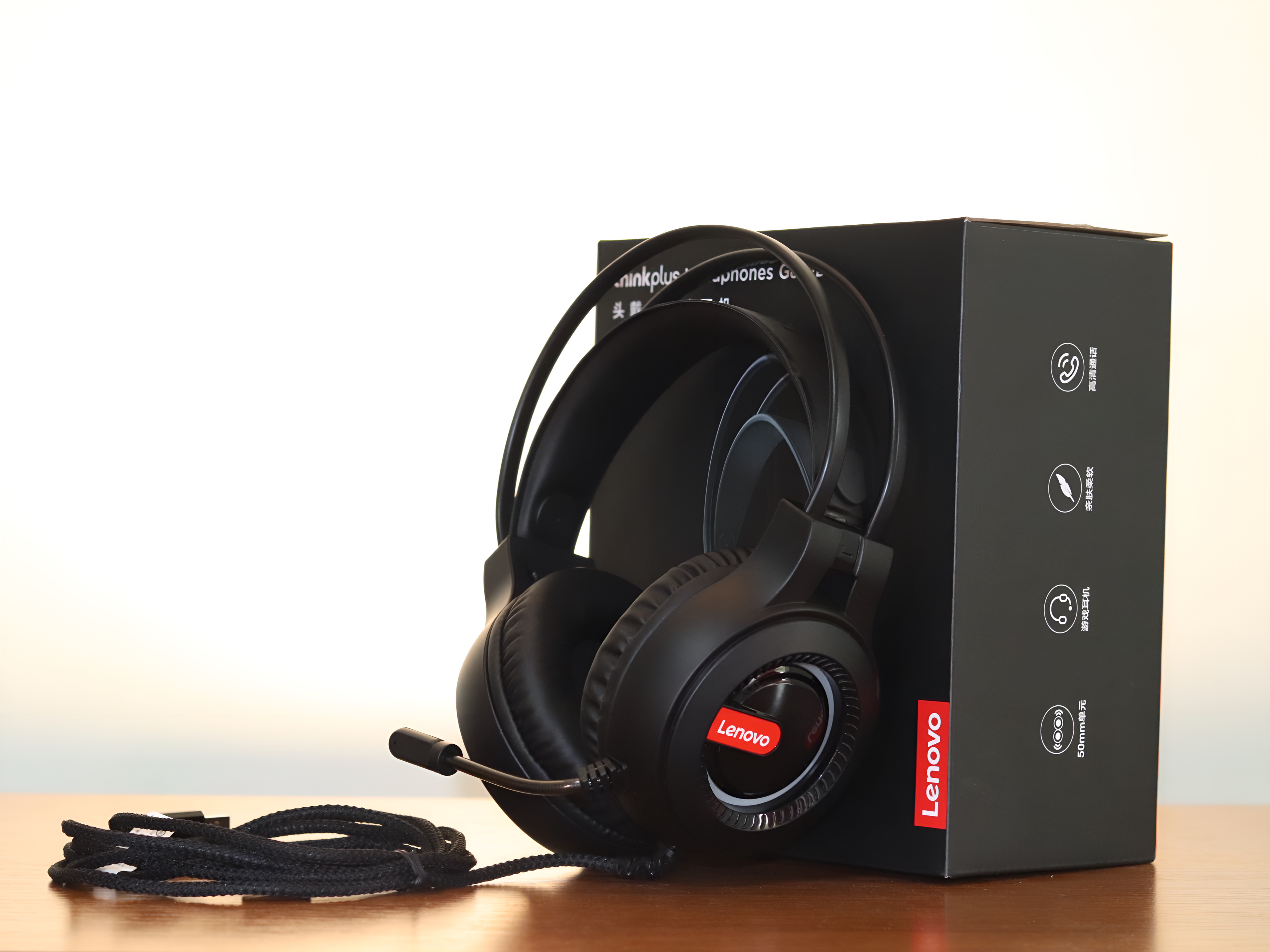 Игровые наушники Lenovo Thinkplus Headphones G80-B проводные, с RGB ...