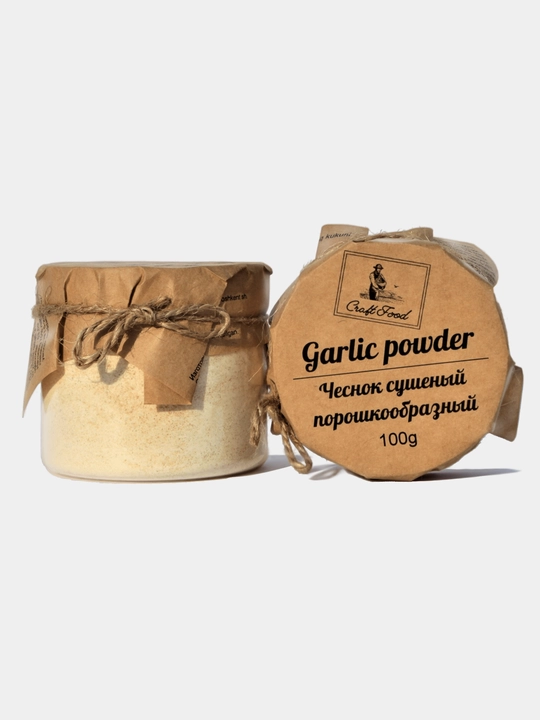 Чеснок сушёный Craft Food, 100 г, в пластиковой банке, порошкообразный - 