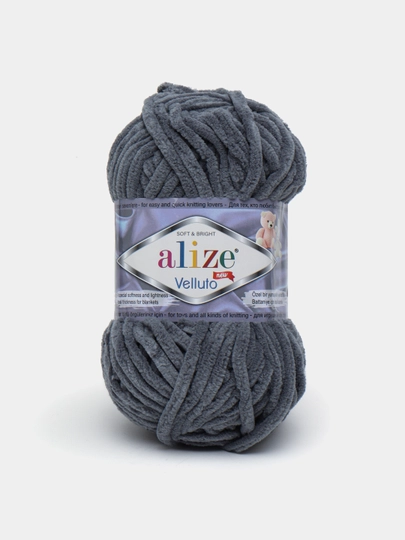 Пряжа Alize Velluto, 100% мikropolyestr, цвет 87, 100 гр, 68 м - 