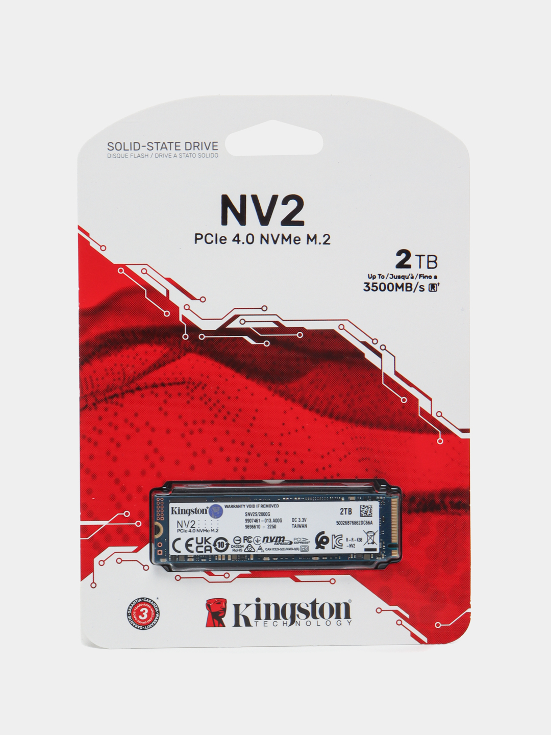 Твердотельный SSD накопитель Kingston NV2 2ТБ M.2 SNV2S2000G купить по ...