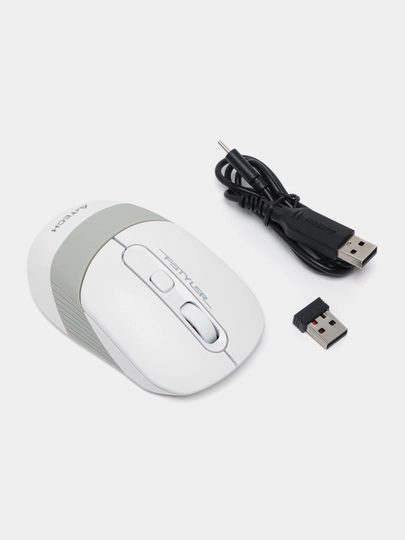 Sichqoncha simsiz A4TECH Fstyler, oq, Bluetooth, FB10C 2.4 GHz