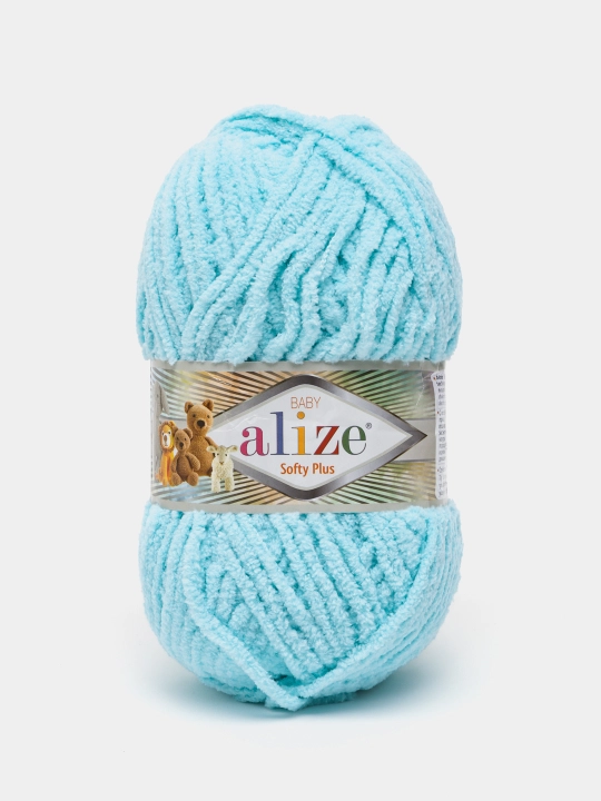 To'qish uchun ip Alize Softy Plus Mikropolyestr, Rang 263, 100 g, 120 m - 