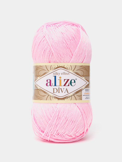 Нить для вязания Alize Diva, 100 % Mikrofiber Akril, цвет 185, 350 м - 