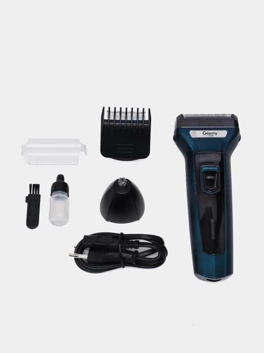 Trimmer soqol va mo'ylov olish uchun elektr ustara 3 tasi 1 da Geemy GM