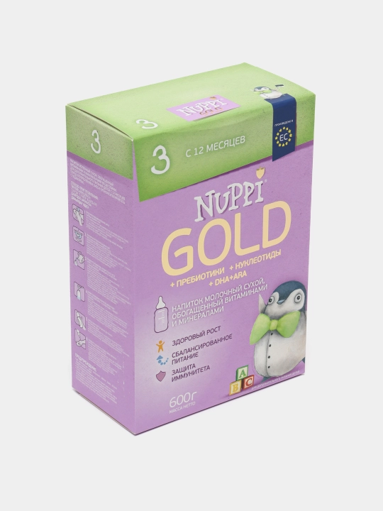 Смесь детская Nuppi Gold 3, молочная, 600 г - 