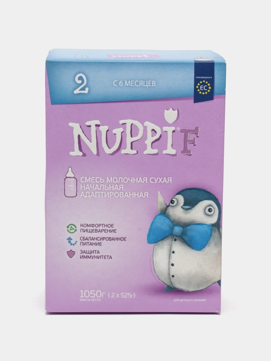 Детская молочная смесь NuppiF 2, 1050 г - 