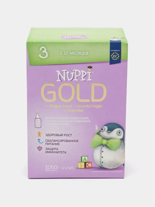 Смесь Nuppi Gold 3 с 12 месяцев, 1050 г - 