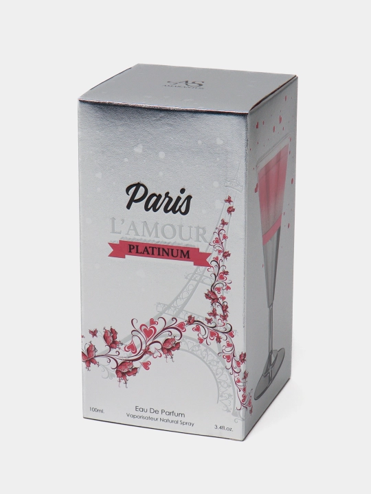 Parfumlangan suv As Amarantos Paris L'amour Platinum, 100 ml