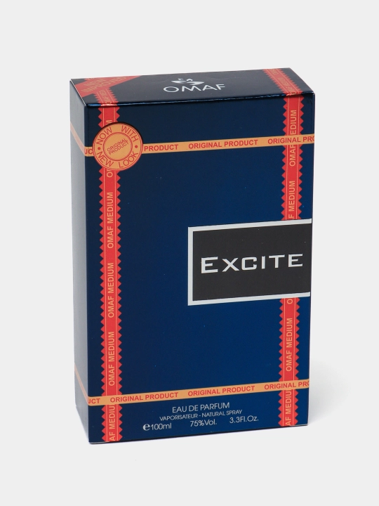Erkaklar uchun parfyumlangan suv Omaf Medium Excite, 100 ml - 