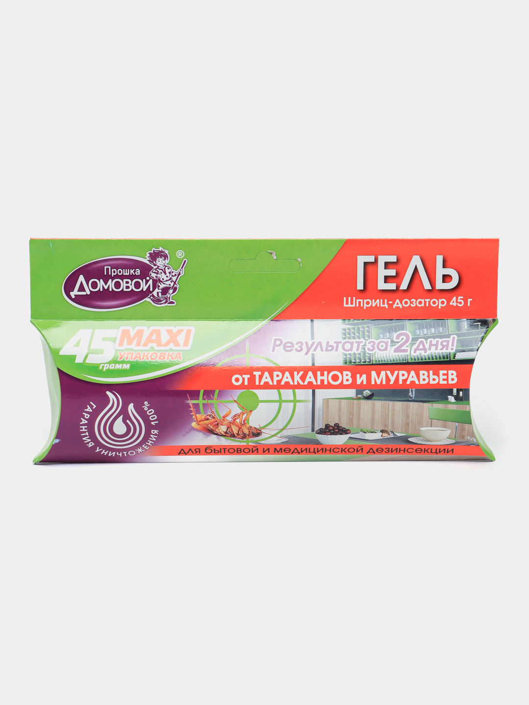 Tarakanlarga qarshi gel Domovoy Proshka Maxi, shprits, 45 g - 