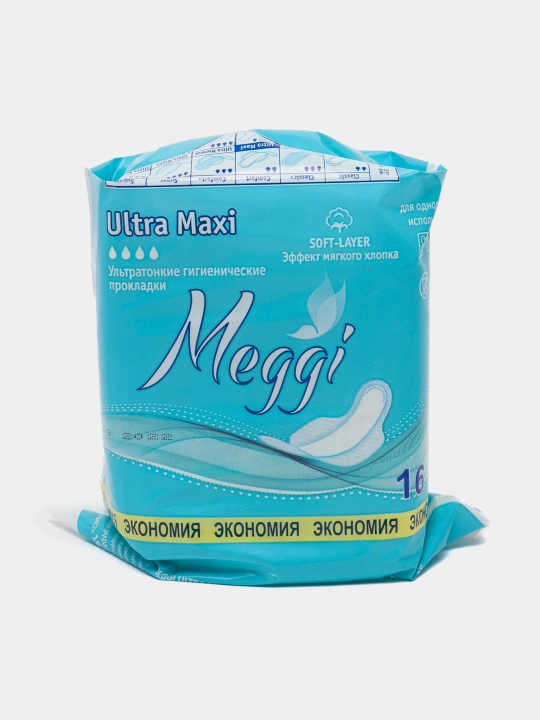 Прокладки женские MEGGI ULTRA MAX, гигиенические, 16 шт - 