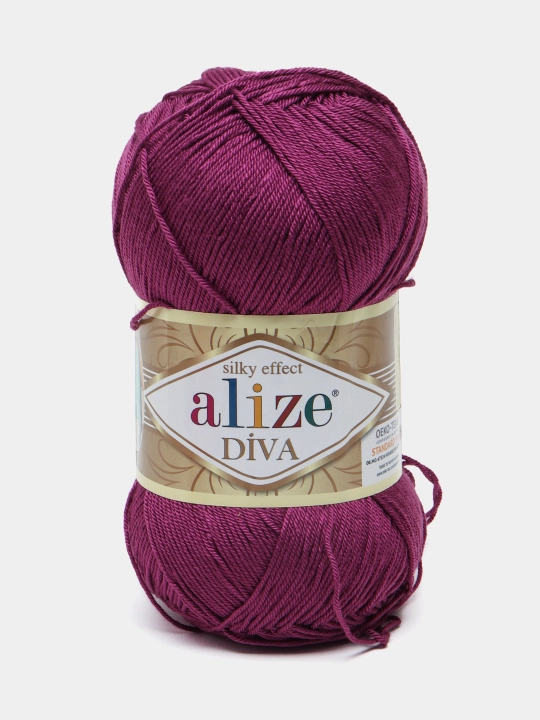 Нить для вязания Alize Diva, 100 г, 350 м, цвет 297 - 