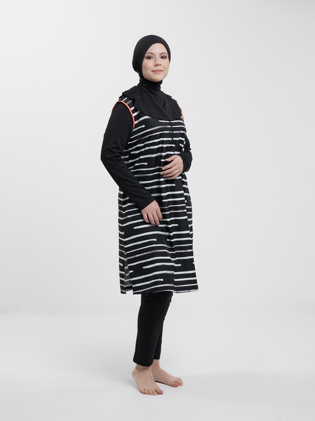 Ayollar uchun S-XL Burkini cho‘milish kiyimi - 