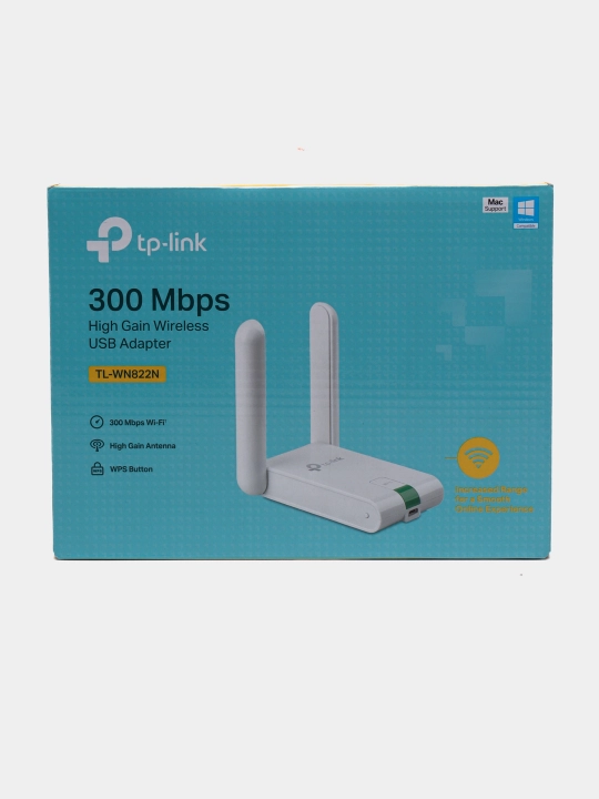 Wi-Fi yuqori daromadli USB adapteri, TP-Link TL-WN822N