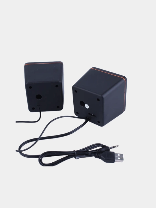Колонки для компьютера Kisonli V400,  2.0, питание от USB, черный цвет, 3.5 Вт