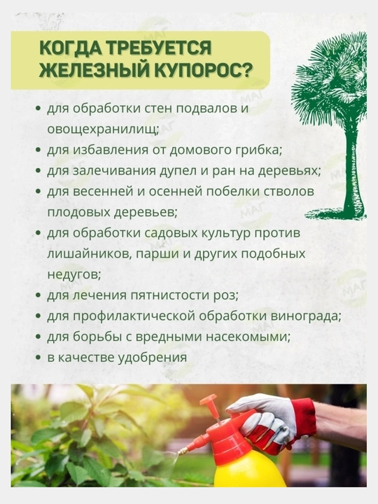 Temir kuporos Ивановское, antiseptik