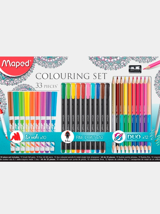 Набор для рисования Maped Colouring Set in Box, 33 предмета, 897417 q0000009353 - 