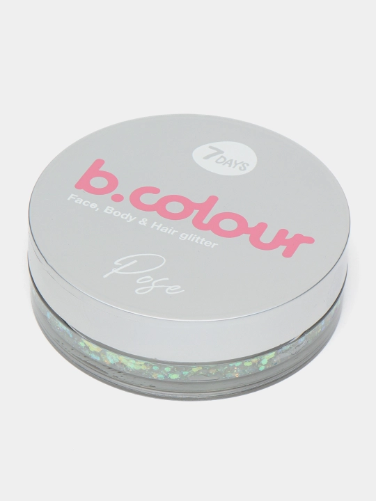 Gel-glitter 7Days B.Colour, soch, yuz, tana uchun, ton 01, 25 g - 