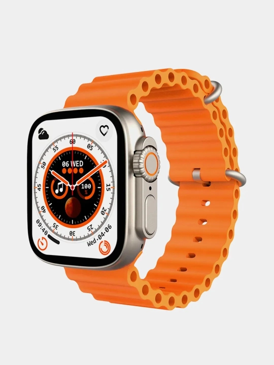 Smart soat Watch X8 Ultra, simsiz magnit zaryadlash bilan, 49 mm