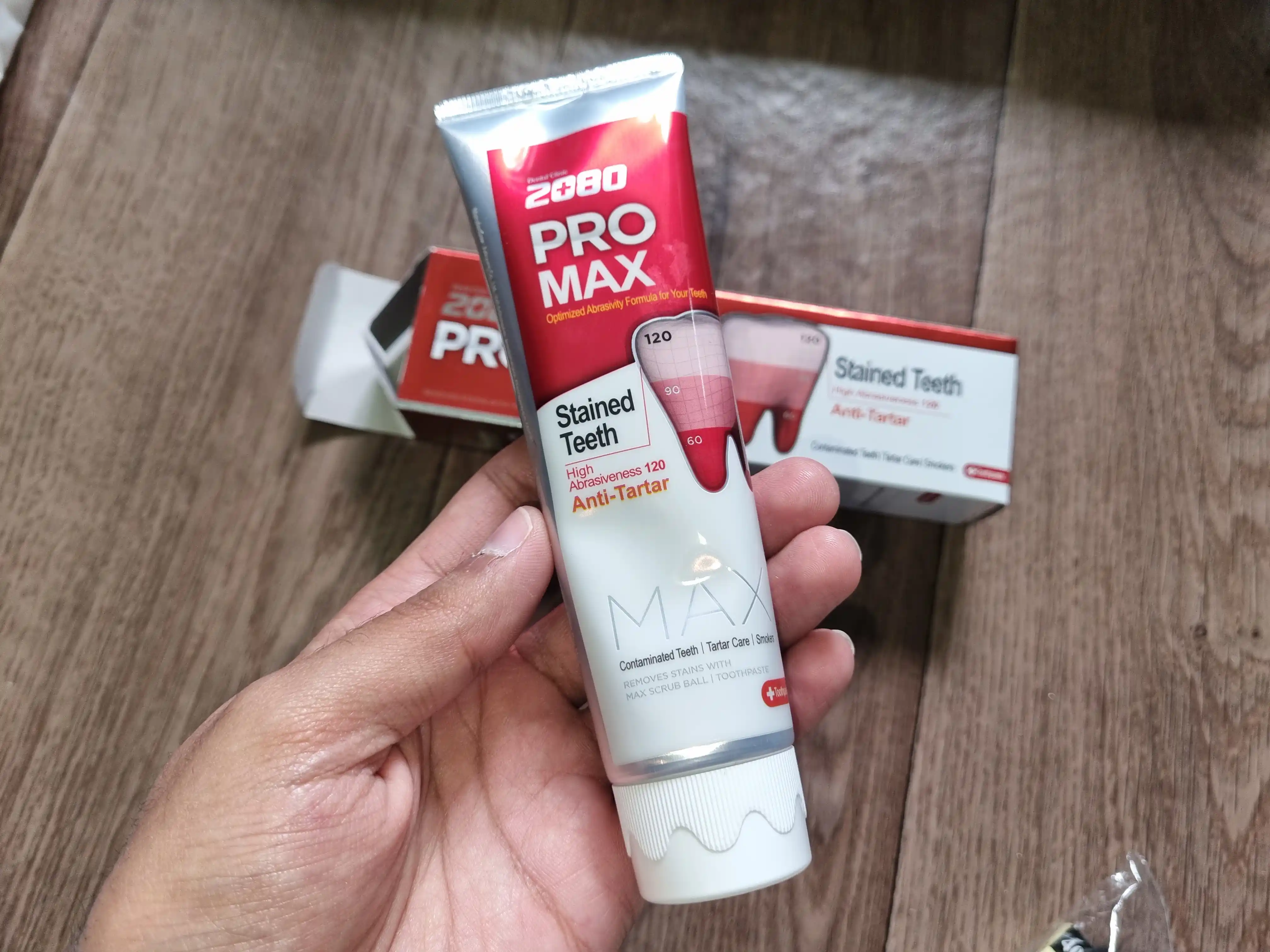 Tish pasta Dental clinic 2080 Pro Max, tish toshlarini tozalovchi, karisga qarshi, Koreya