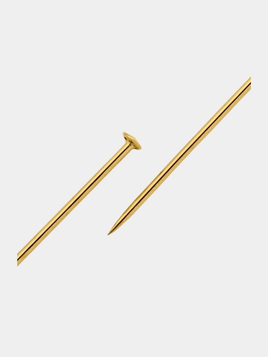 Булавки из латуни Prym, 0,65 * 26 мм, золотистый цвет, 15 г