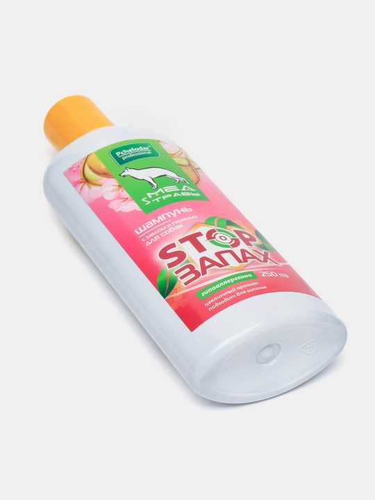 Shampun asal va geranium bilan Pchelodar "Stop Hid", hipoalerjenik, itlar uchun, 250 ml