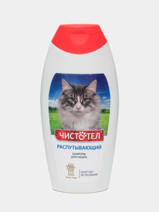 ЧИСТОТЕЛ распутывающий шампунь для кошек, 180 мл - 
