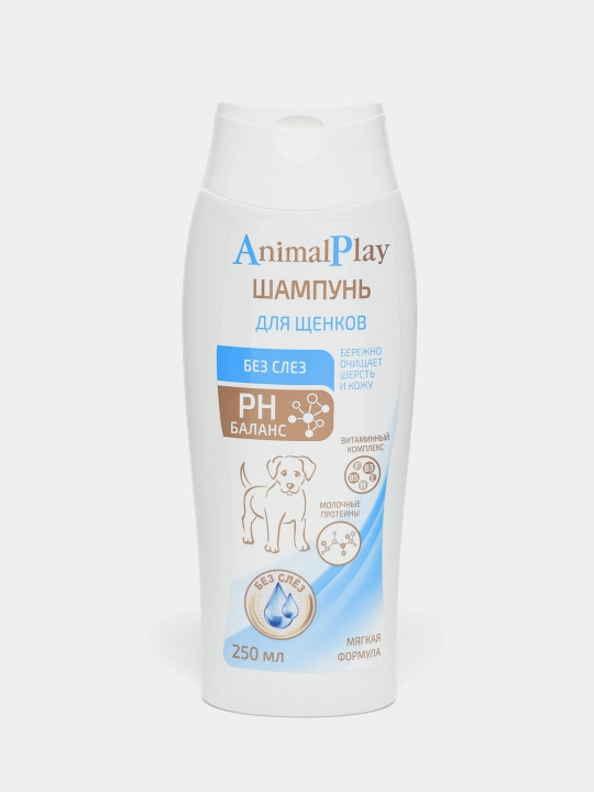 Kuchukchalar uchun shampun junni va terini yumshoq tozalaydi Animal Play, ko'z yoshlarsiz, 250 ml - 