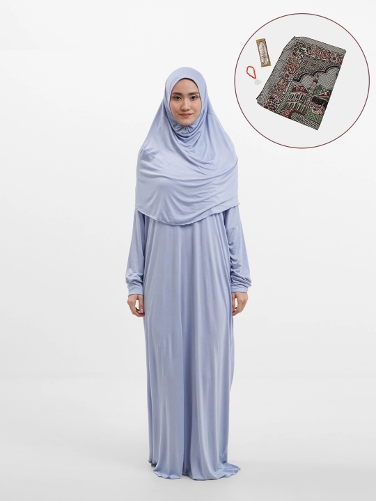 Ayollar sovg'a to'plami - Namoz kiyim, Tasbih, Jo'ynamoz (gilam), Misvok