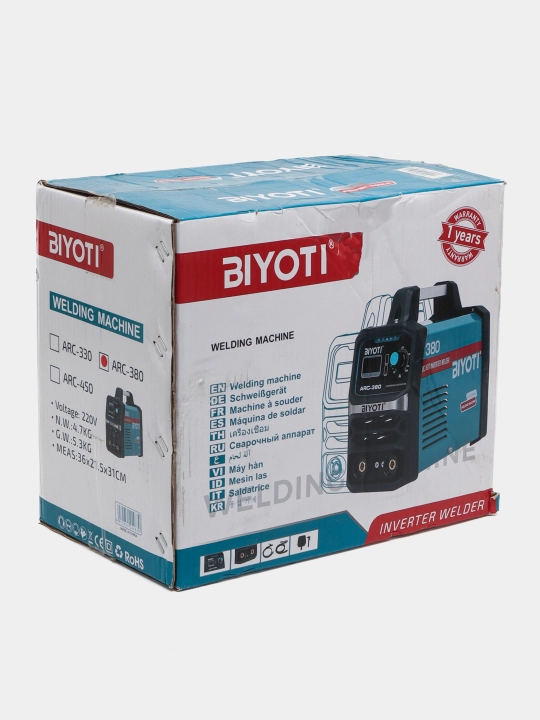 Invertor payvandlash apparati Biyoti ARC-380, ART 1938