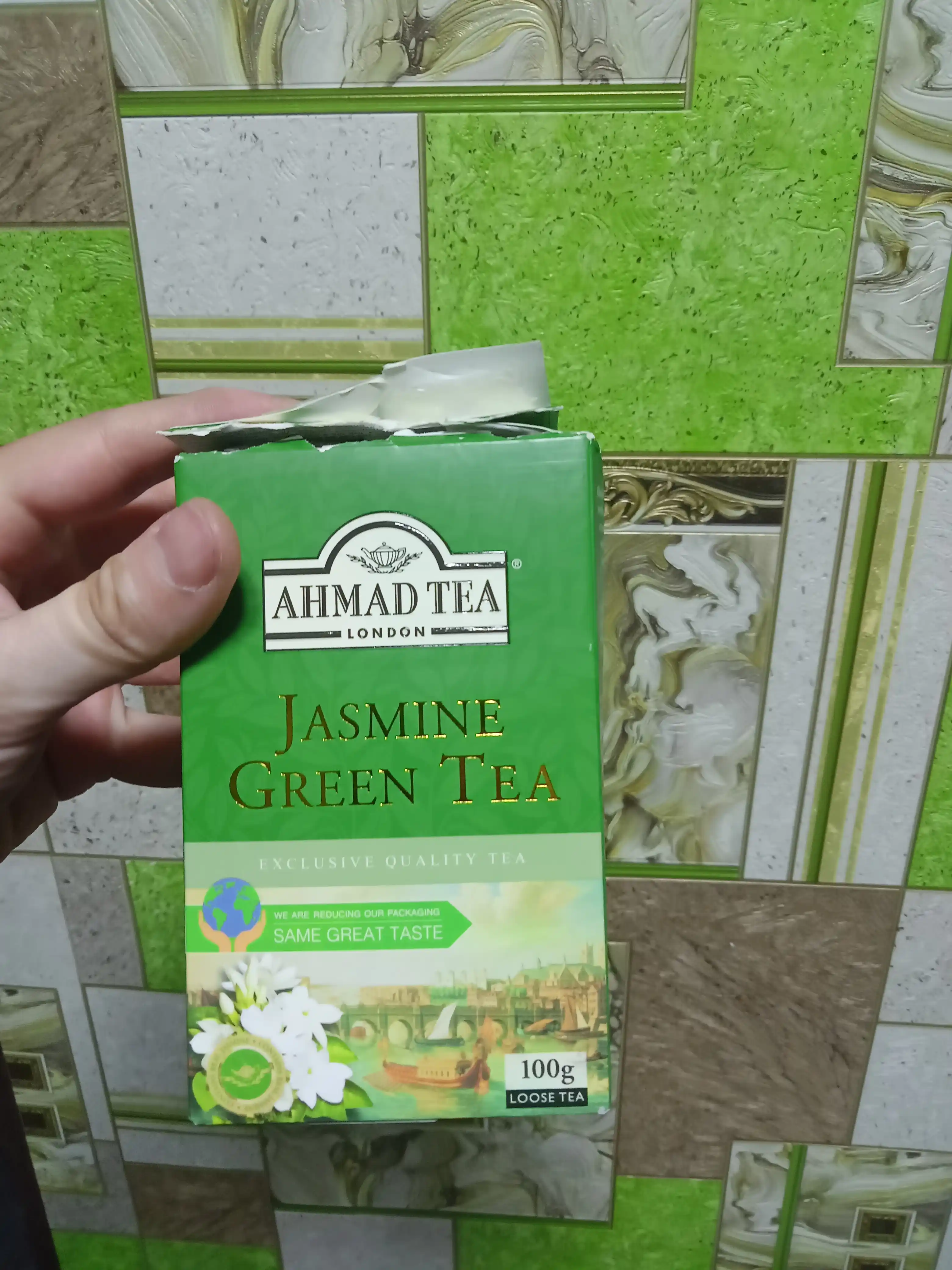 Чай Ahmad Tea Зеленый Рассыпной 'Жасмин' 100гр (954)