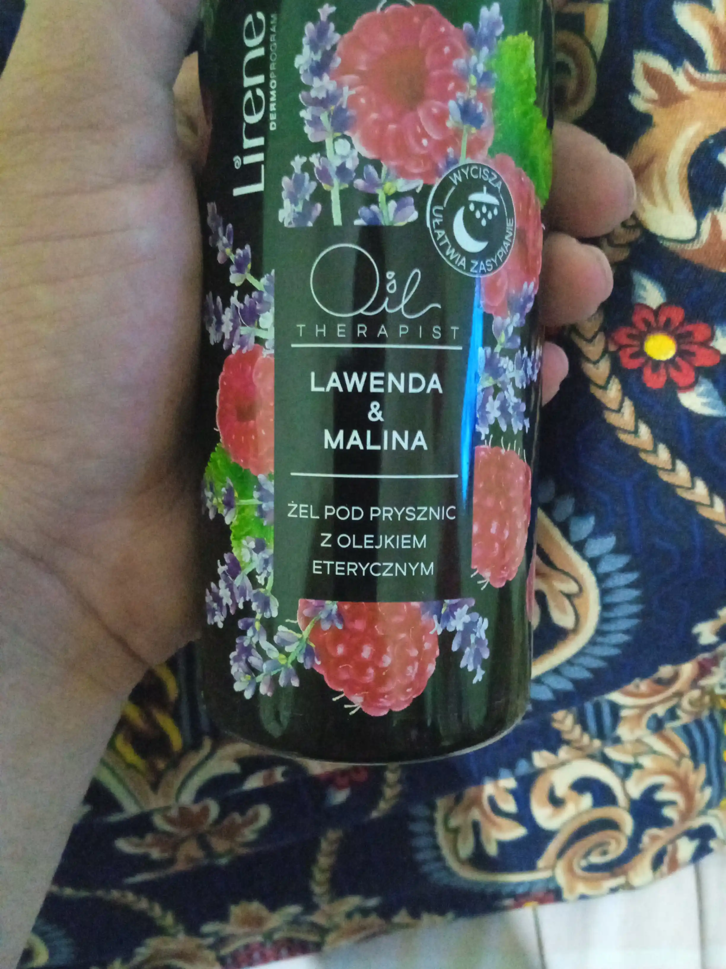 Гель для душа Lirene Oil Therapist, лаванда и малина, 400 мл
