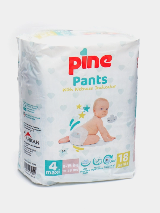 Детские трусики Pine Pants Maxi 4, 9-15 кг, 18 шт - 