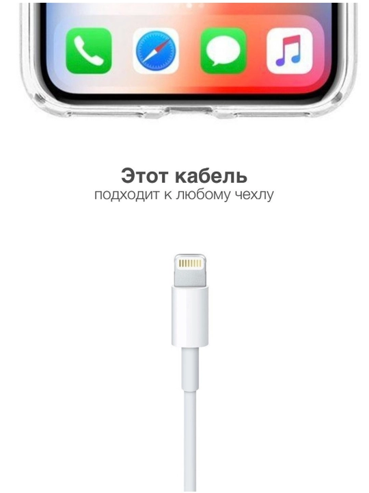 Кабель зарядка USB Lightning для всех видов iPhone