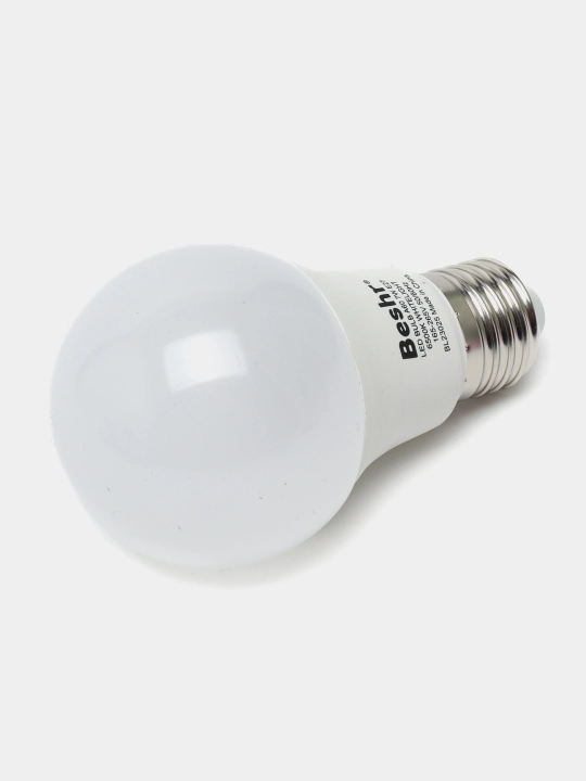 LED lampa, 7 Vt, 6500K- sovuq rang, E27, Beshr, energiya tejamkor, diodli lampa